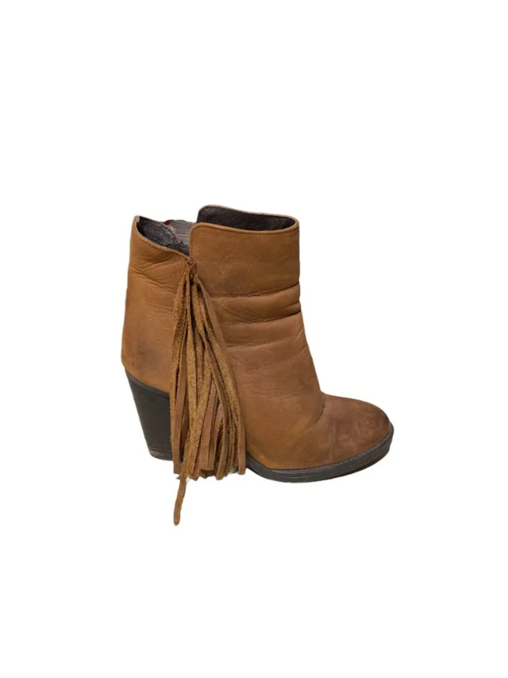 Steve Madden Woodstock Ankle Boots Beige size 7.5 Western Country Festival Boho